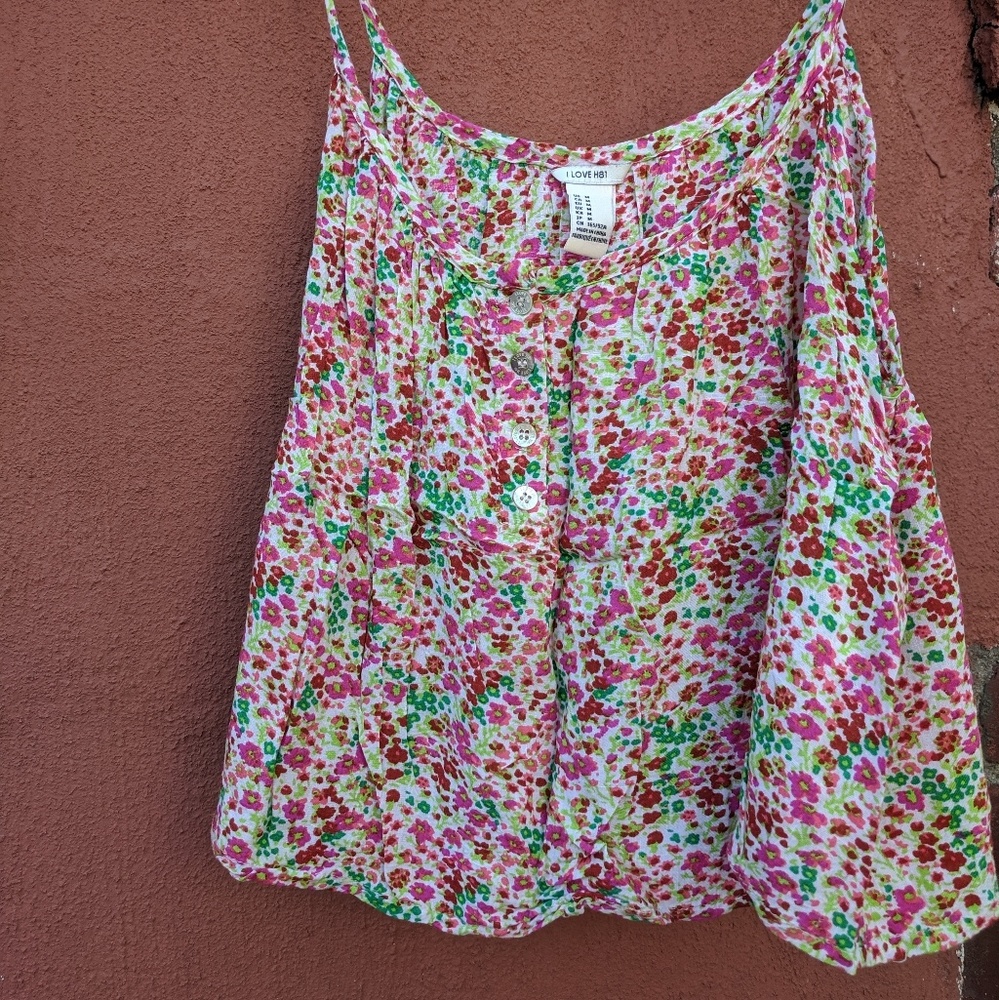 Crop Flowy Floral Top